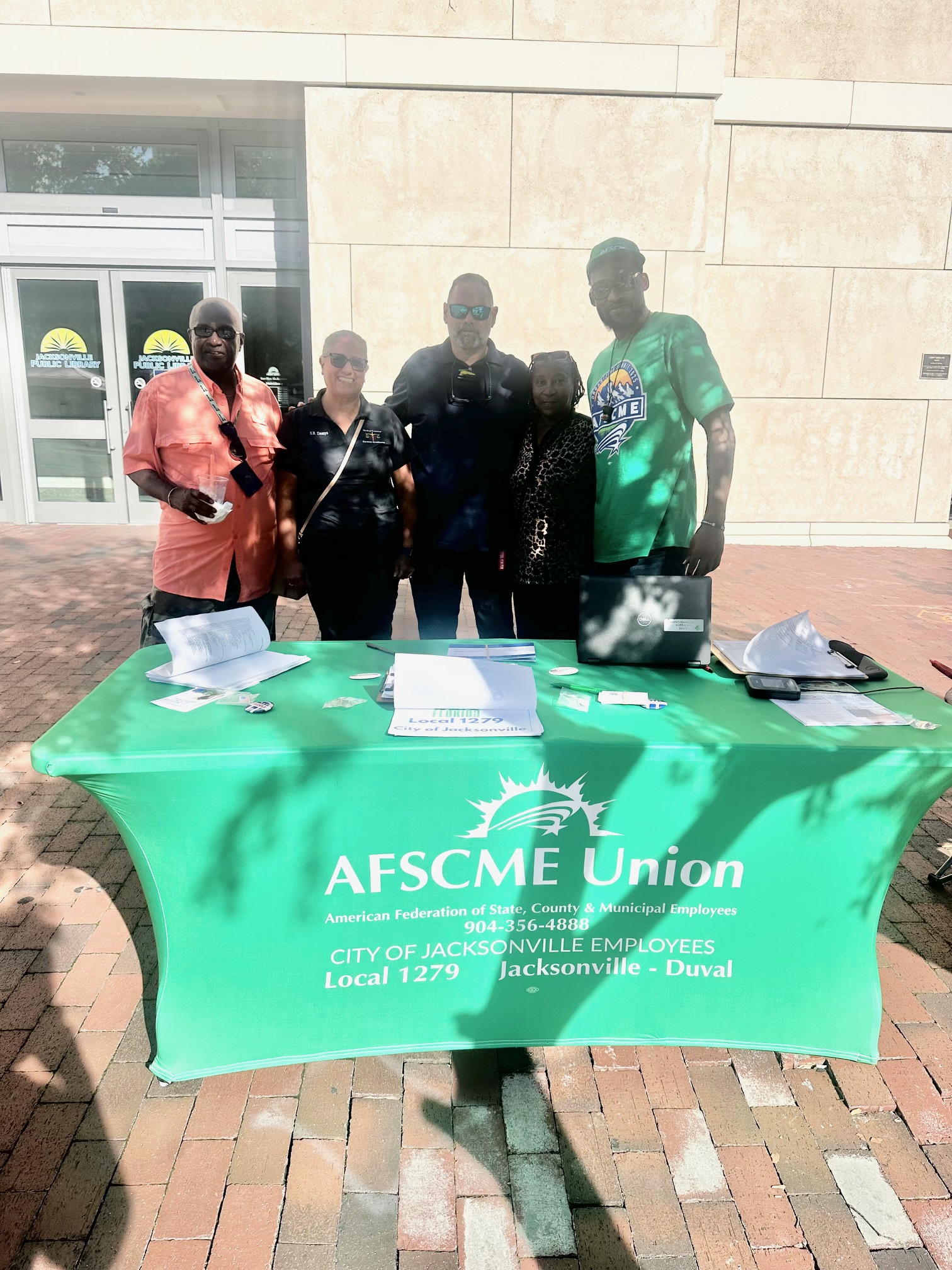 City of Jacksonville, Florida, workers celebrate winning back their union 